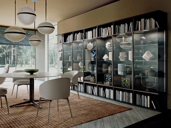 Bibliothèque Selecta avec blocs vitrines