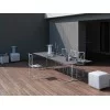 Versione rettangolare del tavolo Fly Outdoor