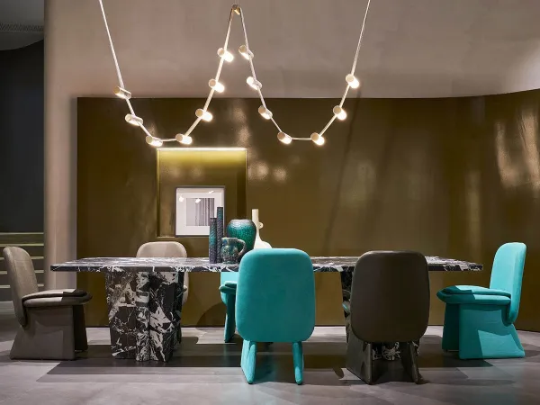 Lampe Wave de Baxter en laiton satiné