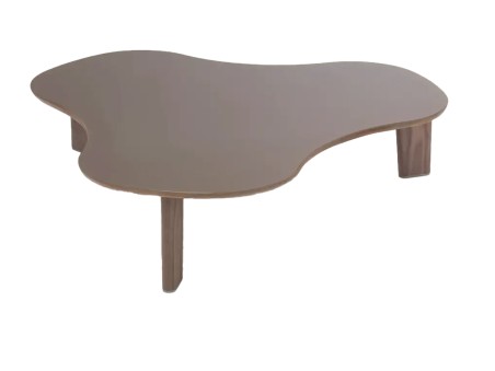 Table basse Flexform Arnold aux pieds obliques signée Antonio Citterio