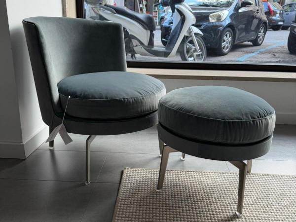 Flexform Feel Good Poltrona e Pouf - SALDI