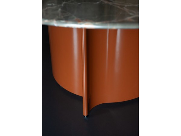 Tisch Amélie Baxter | Marmorplatte mit Glas-Lazy-Susan | Baxter Design Team