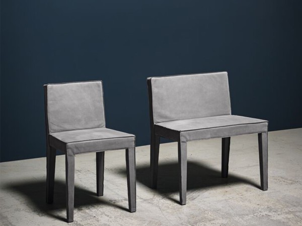 Stuhl Oslo Baxter | Eschenholz und Leder | Design Paola Navone