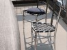 Agadir Chair Baxter | Cast Aluminium and Woven Leather | Paola Navone Design