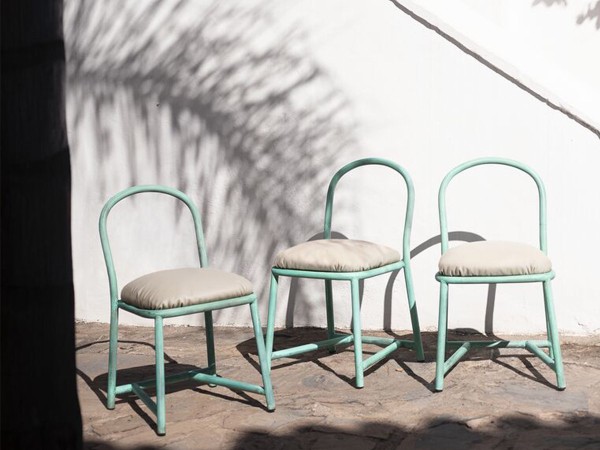 Mati Chair Baxter | Verdigris Acid-Treated Copper | Paola Navone Design