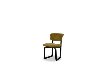 Sedia Stig Baxter | Slitta in Frassino Wengè e Pelle | Design Roberto Lazzeroni