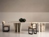 Sedia Stig Baxter | Slitta in Frassino Wengè e Pelle | Design Roberto Lazzeroni