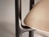 Sedia Stig Baxter | Slitta in Frassino Wengè e Pelle | Design Roberto Lazzeroni