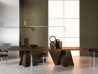 Chaise T Chair Baxter | Dossier en T et Pieds en Aluminium | Design Federico Peri