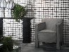 Stuhl mit Armlehnen Summer Arms Baxter | Leder mit Rohkantennaht | Design Paola Navone