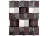 Meuble Bar Hive Baxter | Alvéole Hexagonale en Cuir et Verre | Design Pietro Russo