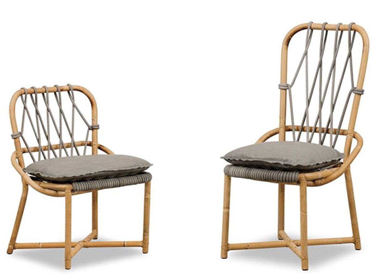 Silla Manao Baxter | Junco de Manila y Piel | Diseño Paola Navone